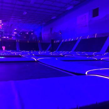 Sky Zone Trampoline Park - Open jump area during GLOW - Trampoline Parks Near Me - Boston Heights, Ohio Sky Zone Trampoline Park - Open jump area during GLOW - Trampoline Parks Near Me - Boston Heights, Ohio