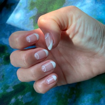 Nails Done - French with half moon - Nail Salons Near Me - Encinitas, California Nails Done - French with half moon - Nail Salons Near Me - Encinitas, California