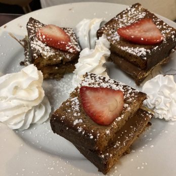 Original Market Diner - Nutella Banana bread French toast - American Near Me - Dallas, Texas Original Market Diner - Nutella Banana bread French toast - American Near Me - Dallas, Texas