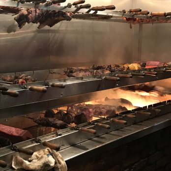 Fernandes steakhouse - All the meats roasting - Portuguese Near Me - Newark, New Jersey