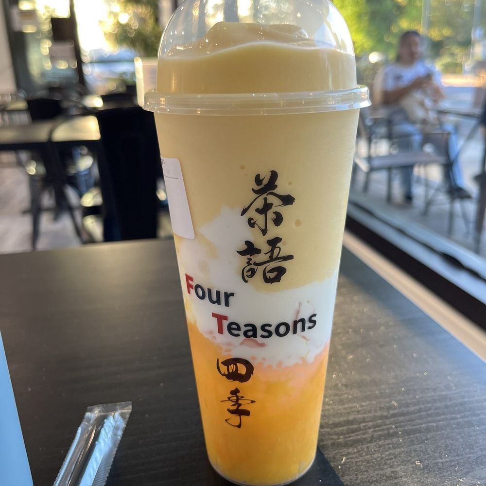 Fourteasons Coffee & Tea - mango pomelo sago - Bubble Tea Near Me - Davis, California Fourteasons Coffee & Tea - mango pomelo sago - Bubble Tea Near Me - Davis, California