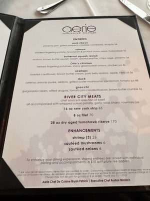 Menu photo 2 Aerie Restaurant & Lounge Acme, MI