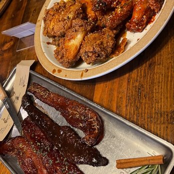 Surisan - Flight of millionaire's bacon and Korean fried chicken - Korean Near Me - San Francisco, California Surisan - Flight of millionaire's bacon and Korean fried chicken - Korean Near Me - San Francisco, California