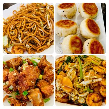 Ju Feng Yuan Dumpling Cafe - Stir fry noodles 4/5, pan fried buns 5/5, stir fried rice cake and shrimp 2/5, garlic pork riblets 5/5 - Chinese Near Me - Poway, California Ju Feng Yuan Dumpling Cafe - Stir fry noodles 4/5, pan fried buns 5/5, stir fried rice cake and shrimp 2/5, garlic pork riblets 5/5 - Chinese Near Me - Poway, California