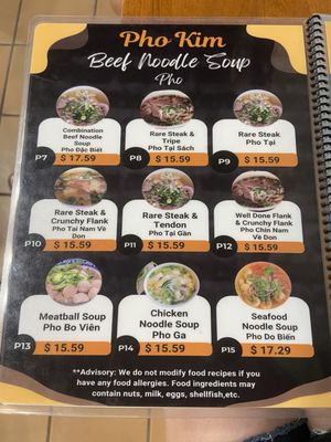 Menu photo 7 Pho Kim Santa Fe, NM