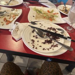 Cleaned our plates!! Should've taken a before pic but we were starving! Cleaned our plates!! Should've taken a before pic but we were starving!