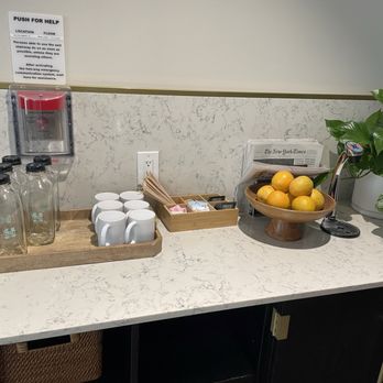 Halcyon, a hotel in Cherry Creek - Love the touch of having fresh fruit, hot/cold water, tea bag's, and newspapers available on each floor. - Hotels Near Me - Denver, Colorado