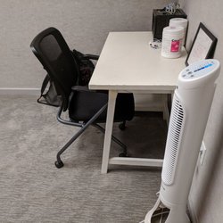 California Sleep Solutions - Desk + heating / cooling tower.