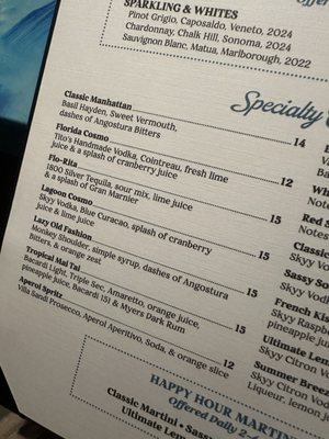 Menu photo 8 Deep Lagoon Naples, FL
