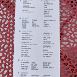 a menu for a restaurant a menu for a restaurant