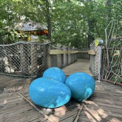 Big huevos in the children's garden