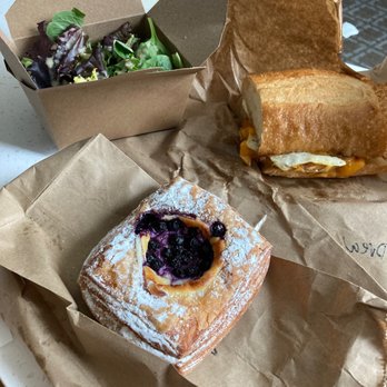 Madison Sourdough - The drew, blueberry cheese danish, salad - Bakeries Near Me - Madison, Wisconsin