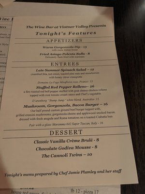 Menu photo 6 The Wine Bar At Vintner Valley Morgantown, WV Menu photo 6 The Wine Bar At Vintner Valley Morgantown, WV