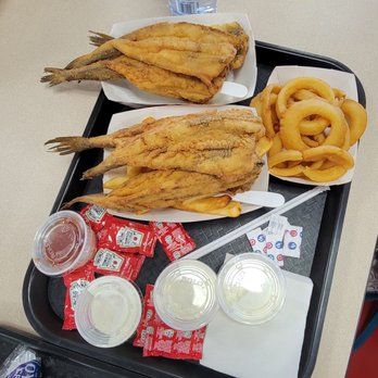 Tony's Pier - Whiting combo with fries and onion rings. - Seafood Near Me - Bronx, New York Tony's Pier - Whiting combo with fries and onion rings. - Seafood Near Me - Bronx, New York