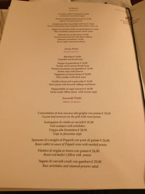 Menu photo 3 Cantinetta Antinori Florence, FI
