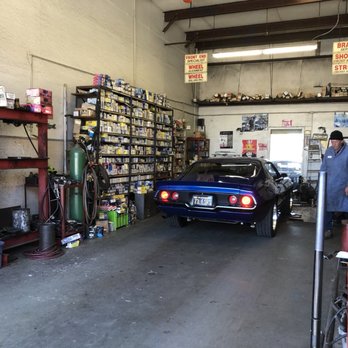Freeman Frame & Alignment - The shop still has a pit to do the alignments in so the lowest car wouldn't have an issue here. - Auto Repair Near Me - San Jose, California