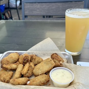 INC 82 Brewing - Fried artichoke hearts with lemon aioli and a pint of Hella Juicy IPA. - Breweries Near Me - Dublin, California
