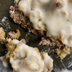 Skeet's Texas Grill - Chicken fried steak with a hair in it