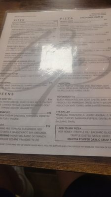 Menu photo 2 Back Porch Pizza Bar Mount Dora, FL