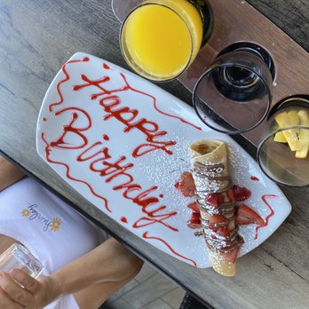 Broken Yolk Cafe - Birthday treat from Broken Yolk - Breakfast & Brunch Near Me - Yuma, Arizona