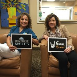 Frank Celenza, DDS - Our esteemed dental hygienist Angie and our wonderful insurance expert Andrea.