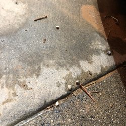 Nails in the wash station