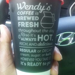 Wendy's - Coffee is not that bad