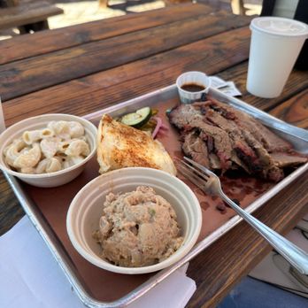 Canyons Barbeque - Large Brisket, mac n cheese, potato salad - Barbeque Near Me - Castro Valley, California