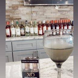Wine and nail polish