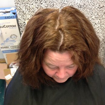 Spritz & Glitz Salon - This client was at the shop for a retouch on a smoothing treatment. This the before. - Waxing Near Me - Powell, Tennessee