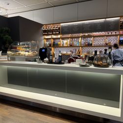 Senator Café - Barista counter and espresso bar.