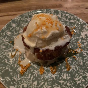 Le Desales - Orange Miso Pudding with Vanilla Ice Cream - French Near Me - Washington, DC, District of Columbia