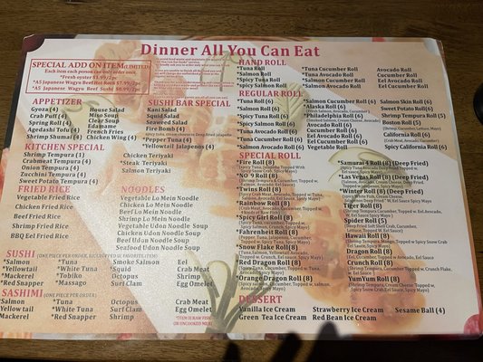 Menu photo 2 Samurai Hibachi & Sushi Bloomington, MN