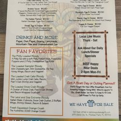Tiki Tim’s TU - Menu