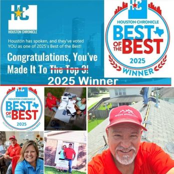 Ronnie Roofer - Best Houston Roof Company.  Chosen by voters.  Ronnie Roofer Houston Chronicle Best of the Best Winners. - Roofing Near Me - Houston, Texas