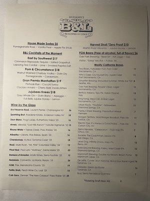 Menu photo 3 Mulvaney's B & L Sacramento, CA