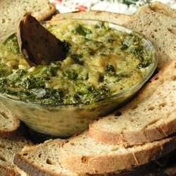 Breadheads Breadery - Rye with Spinach Kale dip