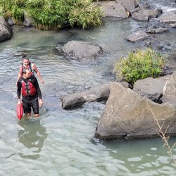 Seeing Puerto Rico - Trekking through the water