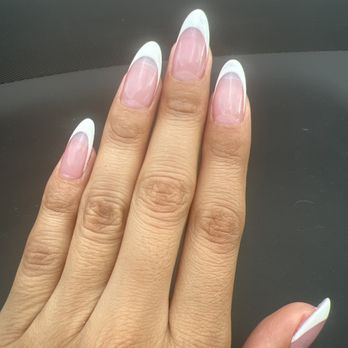 EZ Nails - My almond white tip - Nail Salons Near Me - Torrance, California EZ Nails - My almond white tip - Nail Salons Near Me - Torrance, California