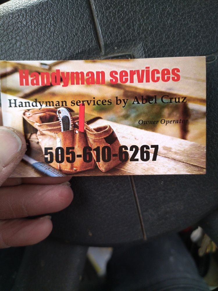 Slide of Handyman services by Abel Cruz