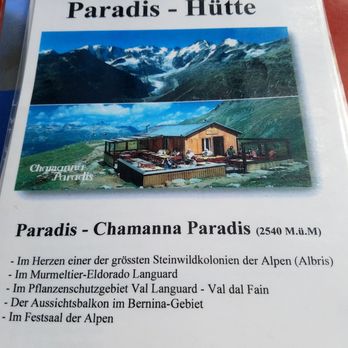 Restaurant Paradis-Hütte - Hotels & Travel Near Me - Pontresina, GR