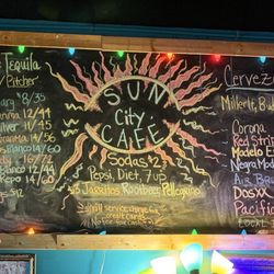 Drink menu