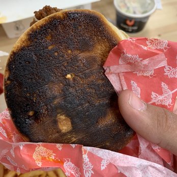 Cluck & Blaze - Burnt bread & chicken was a little dry :/ - Chicken Shop Near Me - Long Beach, California Cluck & Blaze - Burnt bread & chicken was a little dry :/ - Chicken Shop Near Me - Long Beach, California