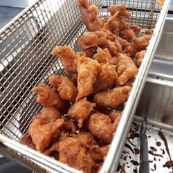 The Ballesteros Catering Company - Our beer battered fish tacos always a giant hit at the Pleasure Point Street Fair. www.ballesteroscatering.com