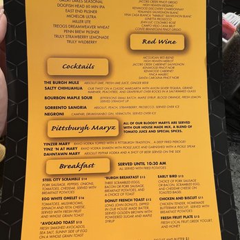 The Burgh Sportz Bar - Menu - Sports Bars Near Me - Coraopolis, Pennsylvania