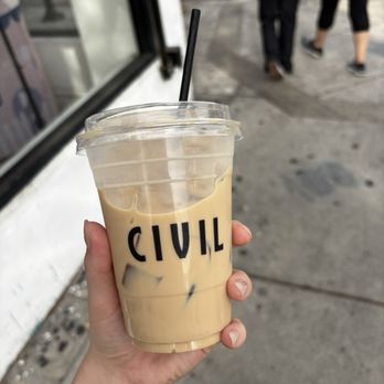 Civil Coffee - Iced vanilla latte - Coffee & Tea Near Me - Los Angeles, California