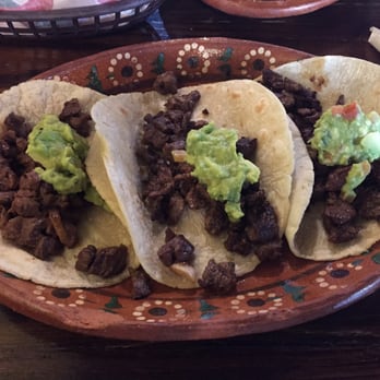 La Costilla Grill - Steak taco on fresh made corn tortillas and a dollop of guac - Mexican Near Me - Atlanta, Georgia La Costilla Grill - Steak taco on fresh made corn tortillas and a dollop of guac - Mexican Near Me - Atlanta, Georgia