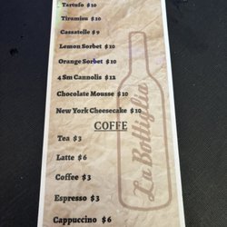 Dessert  menu