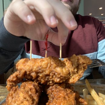 The Cookshack - Five HUGE Chicken Tenders with Dragon Fries - Chicken Shop Near Me - Fort Worth, Texas