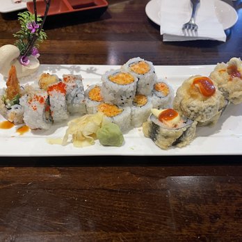 Tokyo Asian kitchen - Dynamite Roll, Spicy Tuna, and Shrimp Tempura Roll - Japanese Near Me - Jacksonville, Florida Tokyo Asian kitchen - Dynamite Roll, Spicy Tuna, and Shrimp Tempura Roll - Japanese Near Me - Jacksonville, Florida